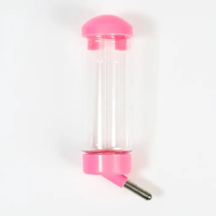 Поилка для клетки, 500 мл, 9 х 6,5 х 23 см, розовая Поилка для клетки, 500 мл, 9 х 6,5 х 23 см, розовая