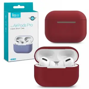 Чехол для AirPods Pro Silicone Case ISA Claret