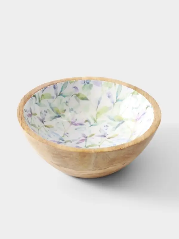 Миска &laquo;Оттенки сирени&raquo;,17.5&times;17.5&times;6.5 см, дерево манго