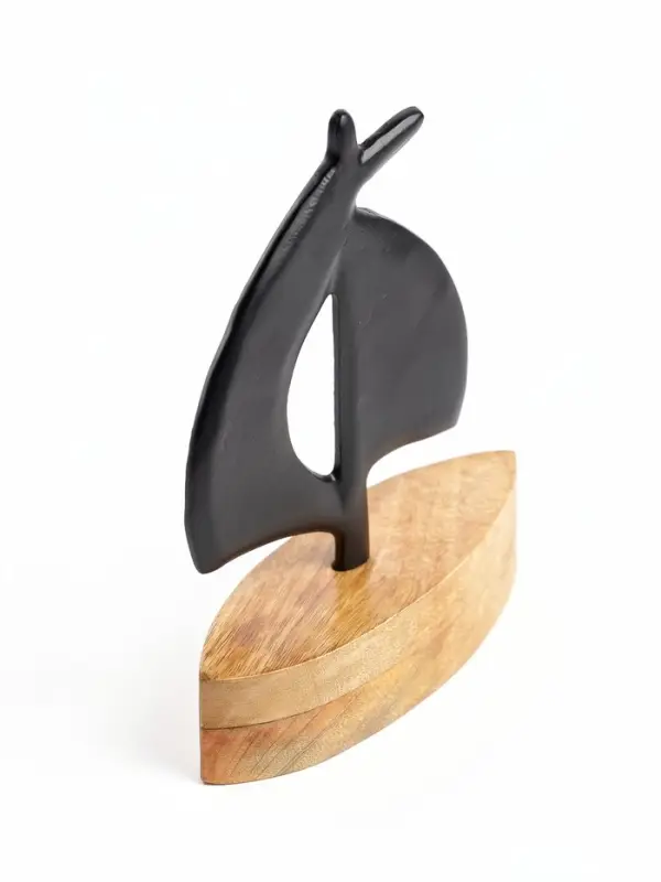 Сувенир интерьерный &laquo;Парусник&raquo;, 17&times;6&times;25 см, алюминий, дерево