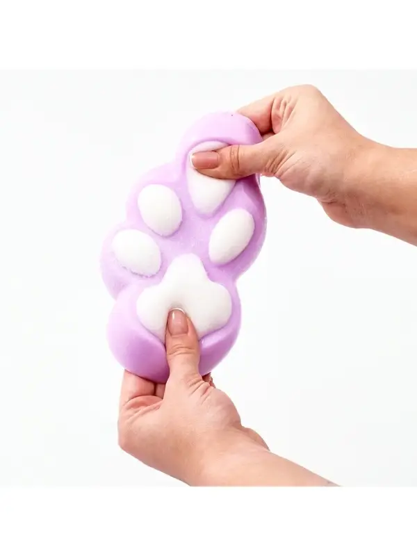 Сквиш антистресс - игрушка &laquo;Кошачья лапка&raquo;, с пушистой посыпкой, МИКС