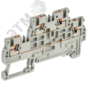 ARMAFIX Клемма пружинная Push-in CP-ML 2 ур. 1,5мм2 серая IEK