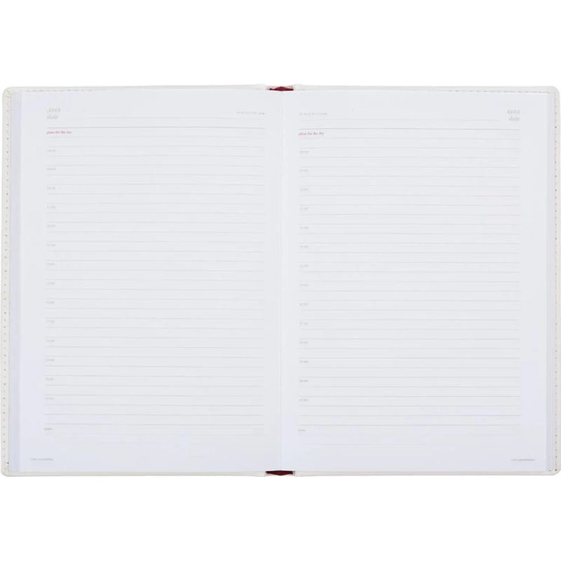 Ежедневник недатированный А5+, 136л, VELVET белый  3-115/23