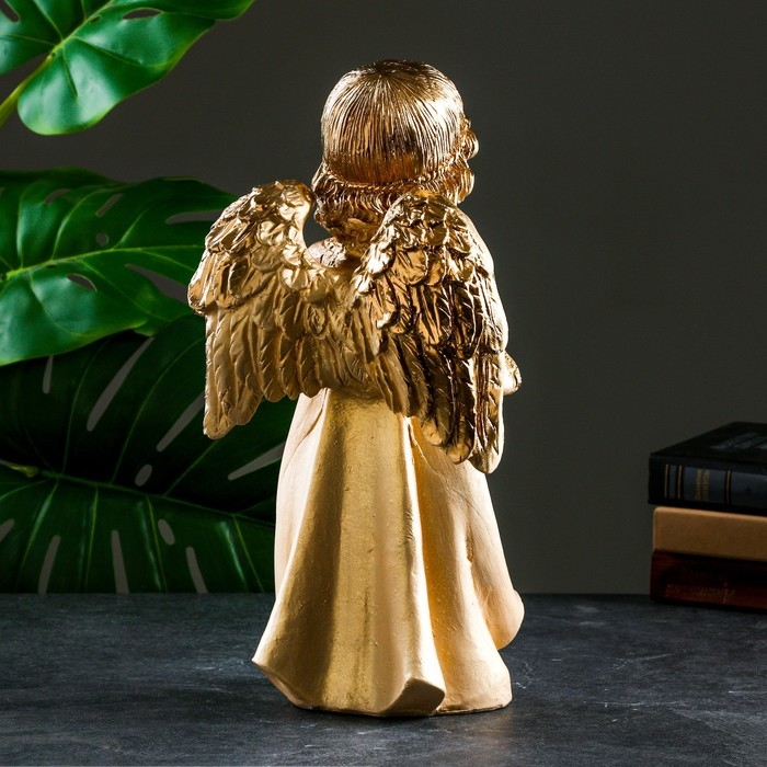 Фигура  Фигура "Ангел в молитве", слоновая кость, 21х19х41см