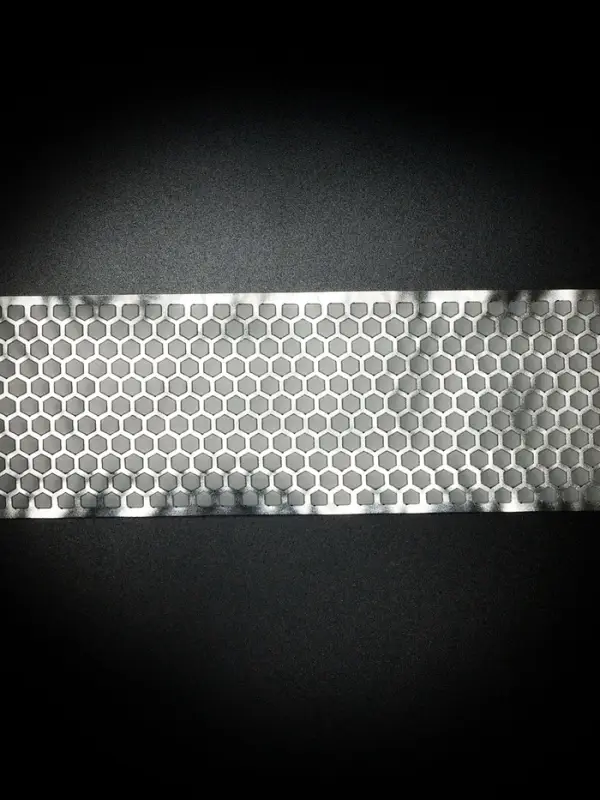 Светоотражающая лента-термонаклейка &laquo;Соты&raquo;, 5.5 см, 1 &plusmn; 0.1 м, цвет серый