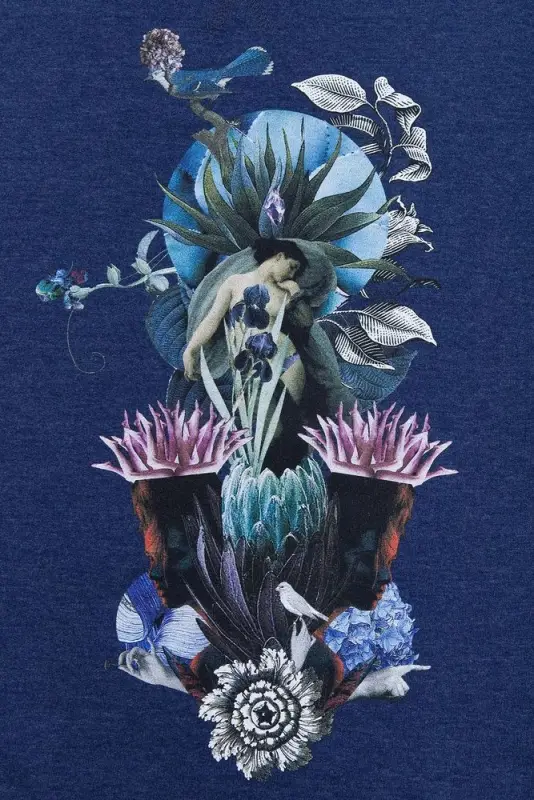 Толстовка Beauty Sleep, синий меланж, размер S Толстовка Beauty Sleep, синий меланж, размер S