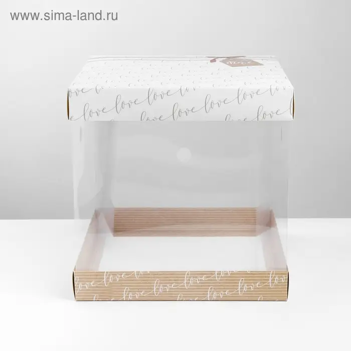Коробка для торта, кондитерская упаковка, «Тебе», 30 х 30 см Коробка для торта, кондитерская упаковка, «Тебе», 30 х 30 см