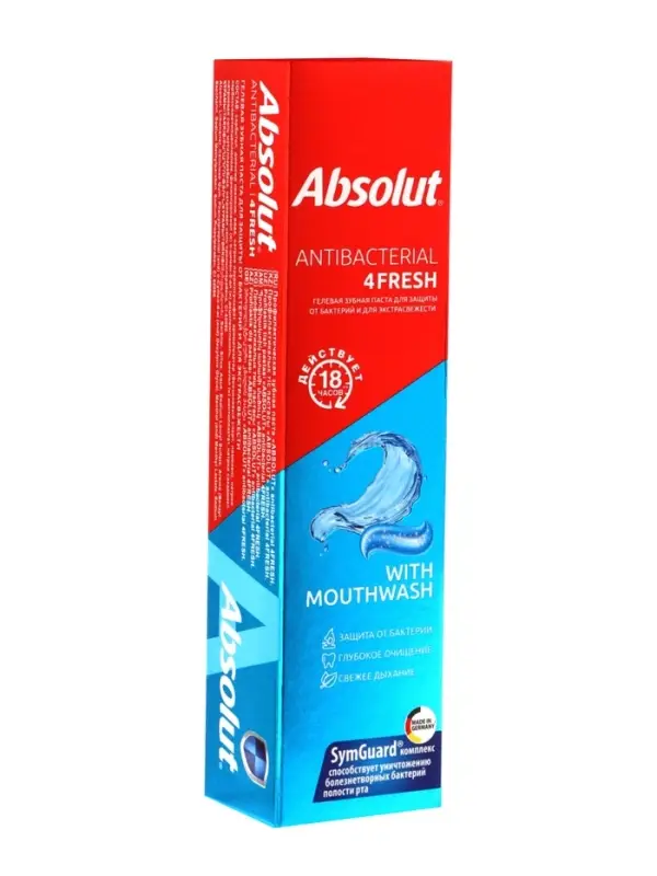 Зубная паста &laquo;ABSOLUT&raquo; antibacterial 4FRESH, 110 г