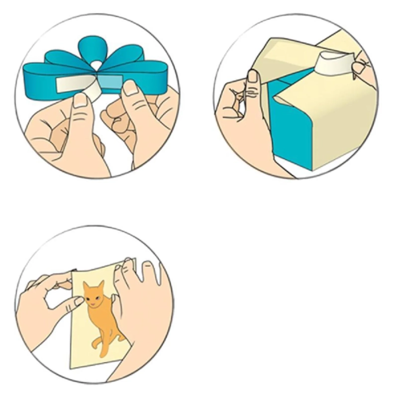 Клейкая лента канцелярская 2-х сторон,переклеив, 25ммХ12м