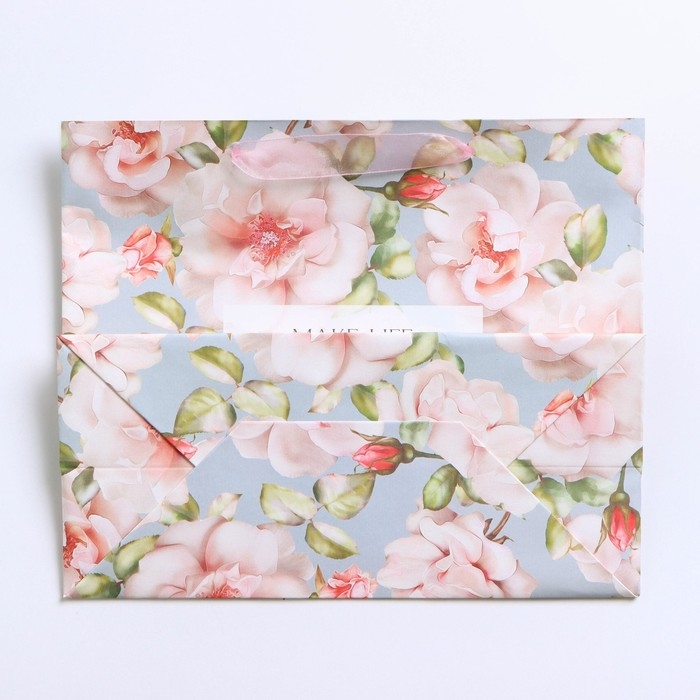 Пакет подарочный крафтовый с пластиковым окном, упаковка, «Beautiful», 24 х 20 х 11 см Пакет подарочный крафтовый с пластиковым окном, упаковка, «Beautiful», 24 х 20 х 11 см