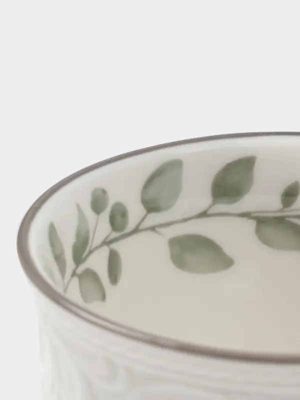 Чайная пара WY Floral Laceware, 2 предмета: чашка 300 мл, блюдце d=15 см, фарфор, белая, серая Чайная пара WY Floral Laceware, 2 предмета: чашка 300 мл, блюдце d=15 см, фарфор, белая, серая