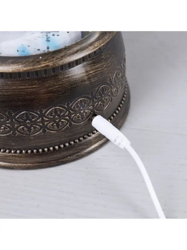 Светодиодная фигура &laquo;Фонарь с Дедом Морозом&raquo; 15&times;30&times;12.5 см, пластик, от батареек ААх3, USB, свечение тёплое белое