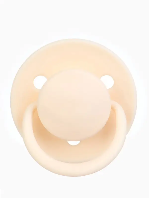 Соски-пустышки, от 6 мес., латекс, классические, в контейнере, набор из 2 шт., айвори/зелёный, M&B