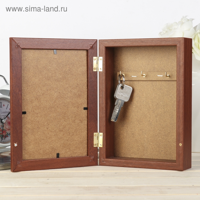 Ключница Ключница "Чудесный букет" орех 15х21 см