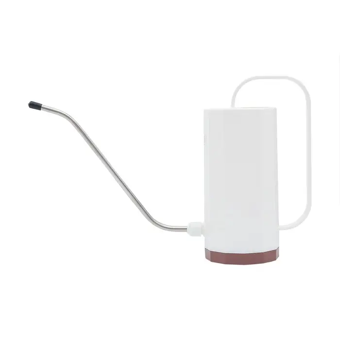 Лейка с длинным носиком, 1.2 л, без рассеивателя, белая, Greengo