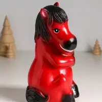 Копилка "Огненный конь с сердцем" 24 см, красный Копилка "Огненный конь с сердцем" 24 см, красный