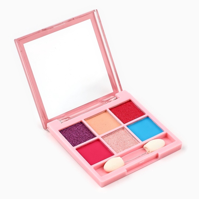 Набор детской косметики «Розовые мечты», тени 6 цв по 1,2 гр, блеск 8 гр, тон розовый