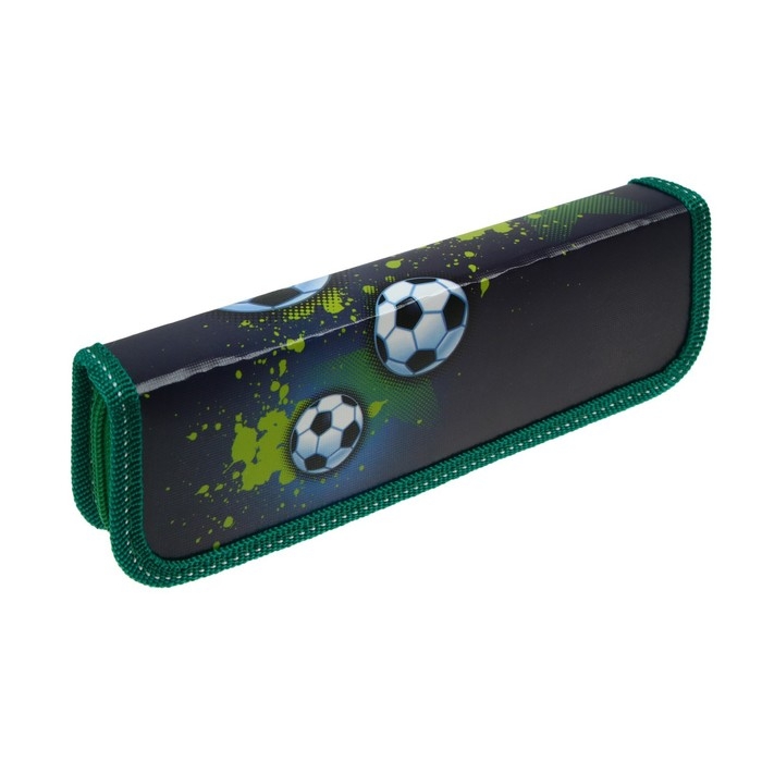 Пенал 1 секция, 55 х 205 х 25 мм, Calligrata Пенал 1 секция, 55 х 205 х 25 мм, Calligrata "Футбол", ламинированный картон