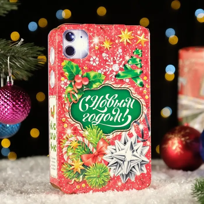 Коробка подарочная складная «Мобилка» 21×4×13 см