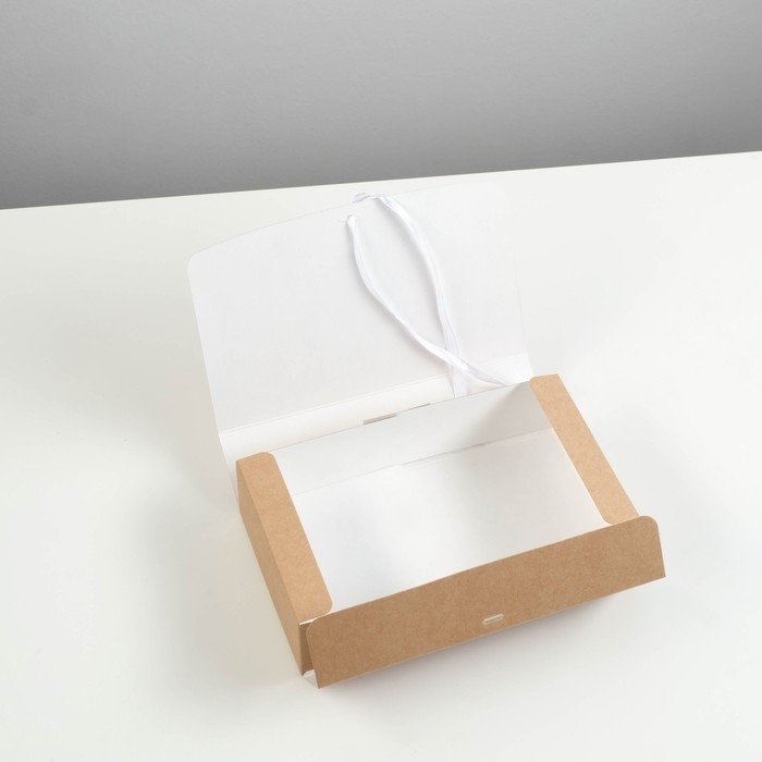 Коробка подарочная складная, крафт, 20 х 12 х 5 см Коробка подарочная складная, крафт, 20 х 12 х 5 см