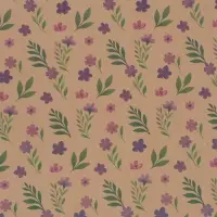 Бумага упаковочная крафт &laquo;Сиреневые цветы&raquo;, 50&times;70 см