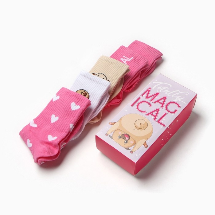 Набор женских носков KAFTAN Magical 5 пар, р-р 36-39 (23-25 см) Набор женских носков KAFTAN Magical 5 пар, р-р 36-39 (23-25 см)