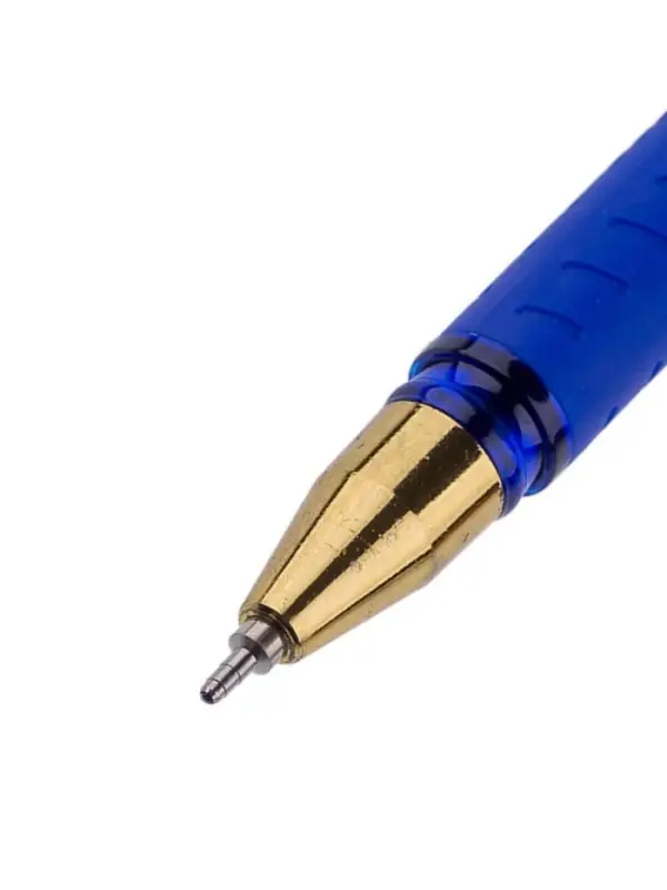 Ручка шариковая Berlingo. xGold, синий стержень, игольчатый узел 0.7 мм, резиновый упор