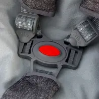 Санки - коляска Nika Kids &laquo;Наши детки 6&raquo;, чехол для ног, муфта, сумка, принт с ламой, серый