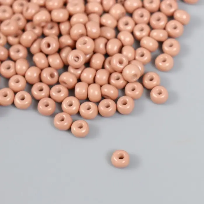 Бисер стекло 6/0  Бисер стекло 6/0 "Миндаль" 15 гр
