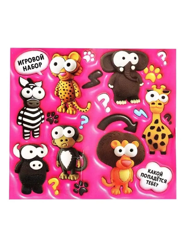 Игрушка - сюрприз Funny Box WOOW TOYS &laquo;Зверятки&raquo;: брелок, наклейки, карточка