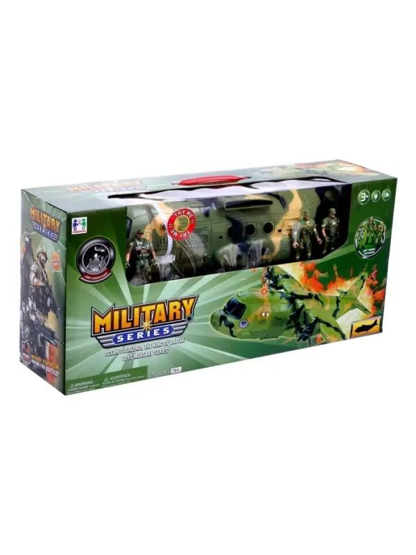 Самолет &laquo;Армия&raquo; с солдатами, свет и звук