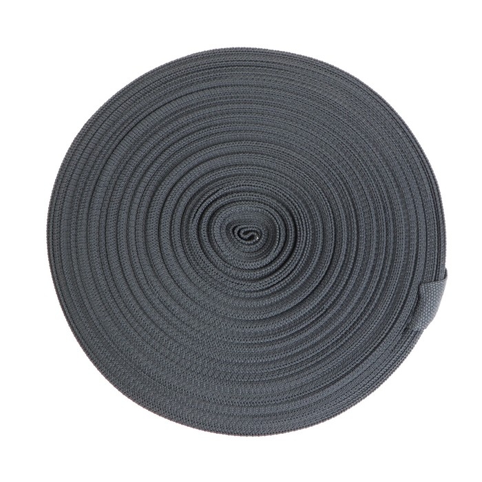 Стропа ременная 30 мм, для окантовки eva ковриков, катушка 50 м, тёмно-серая