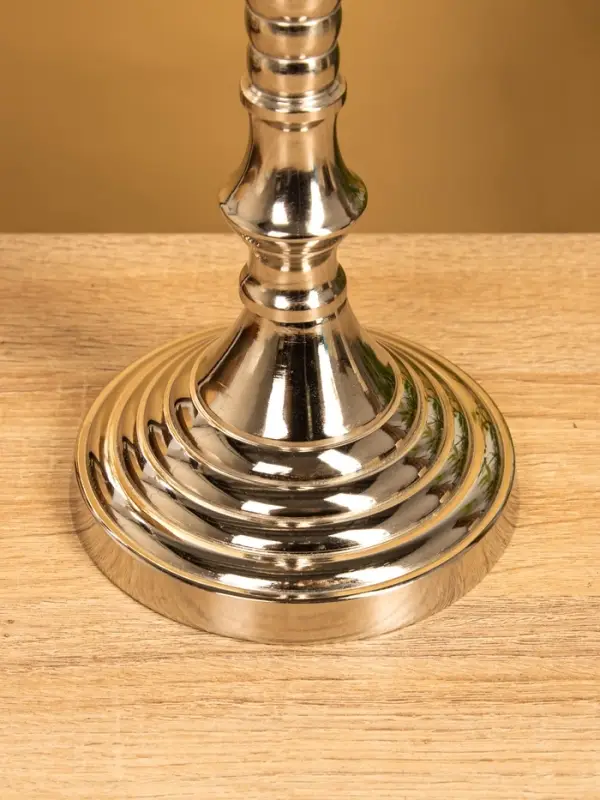 Подсвечник Подсвечник "Кубок" 13х13х43 см, алюминий, цв. серебро