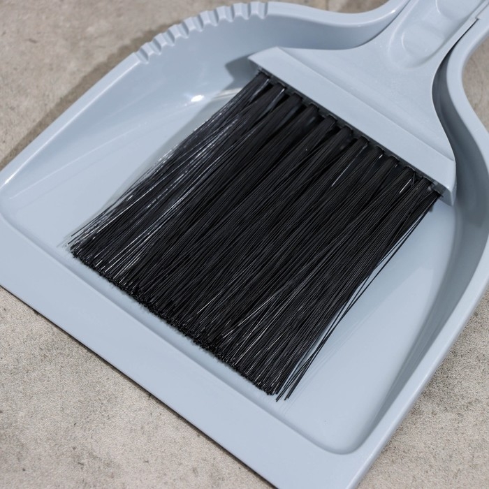 Щётка-смётка с совком Etna, серая