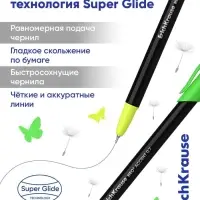 Набор шариковых ручек ErichKrause. Neo Stick Accent, 4 штуки, синий стержень, узел 0.7 мм