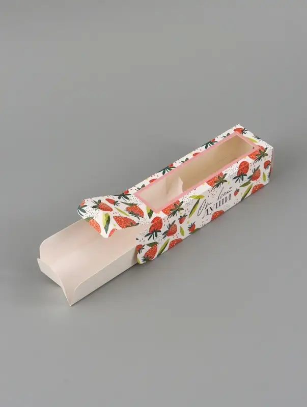 Коробка подарочная с окном &laquo;От всей души&raquo;, 18&times;5.5&times;5.5 см, самосборная