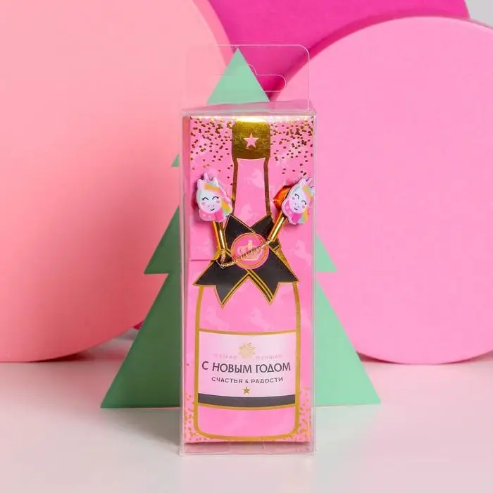 Наушники проводные новогодние &laquo;Счастья и радости&raquo;, 1,2 м