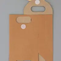 Коробка - пакет &laquo;Бантик&raquo;, крафт, 16&times;12&times;6 см (фас 10 шт.)