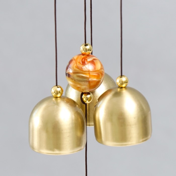 Музыка ветра металл Музыка ветра металл "Горлянка" 3 колокольчика 1 фигурка 46 см