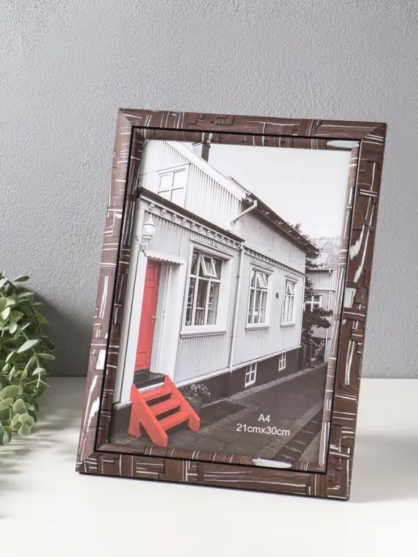 Фоторамка пластик формат А4 см "Моррис" тёмно-коричневый 29,8х25х2 см