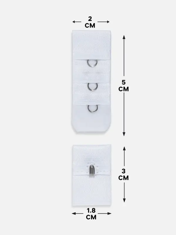 Застёжка для бюстгальтера, 3 ряда 1 крючок, 10 шт., белая