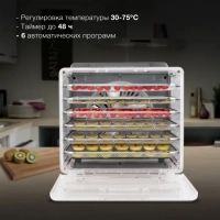 Сушка для фруктов и овощей HYFD-8800 12под. 600Вт