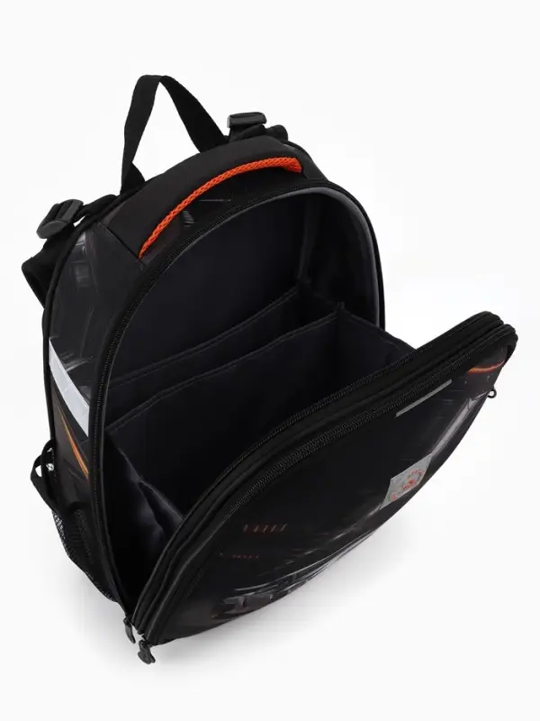 Рюкзак школьный для мальчика &laquo;Автомобиль&raquo;, Stavia, эргономичная спинка, 30&times;16&times;38 см, чёрный