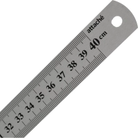 Линейка металлическая 40 см Attache