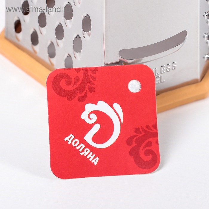 Тёрка шестигранная Доляна «Деревенька», 12×10×23 см, цвет коричневый Тёрка шестигранная Доляна «Деревенька», 12×10×23 см, цвет коричневый