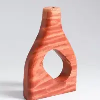 Ваза для сухоцветов &laquo;Катарсис&raquo;, 12&times;3&times;18 см, дерево джати, коричневая