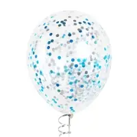 Конфетти «Круг» голубой МИКС, металлик, 1 см, 50 г