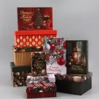 Коробка подарочная, набор 10 в 1 &laquo;Елочные игрушки&raquo;, 32.5&times;20&times;12.5 - 12&times;7&times;4 см