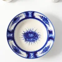 Тарелка глубокая, D24см , гжель