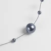 Жемчуг на леске, 3/8 мм, 9&plusmn;0.5 м, серый